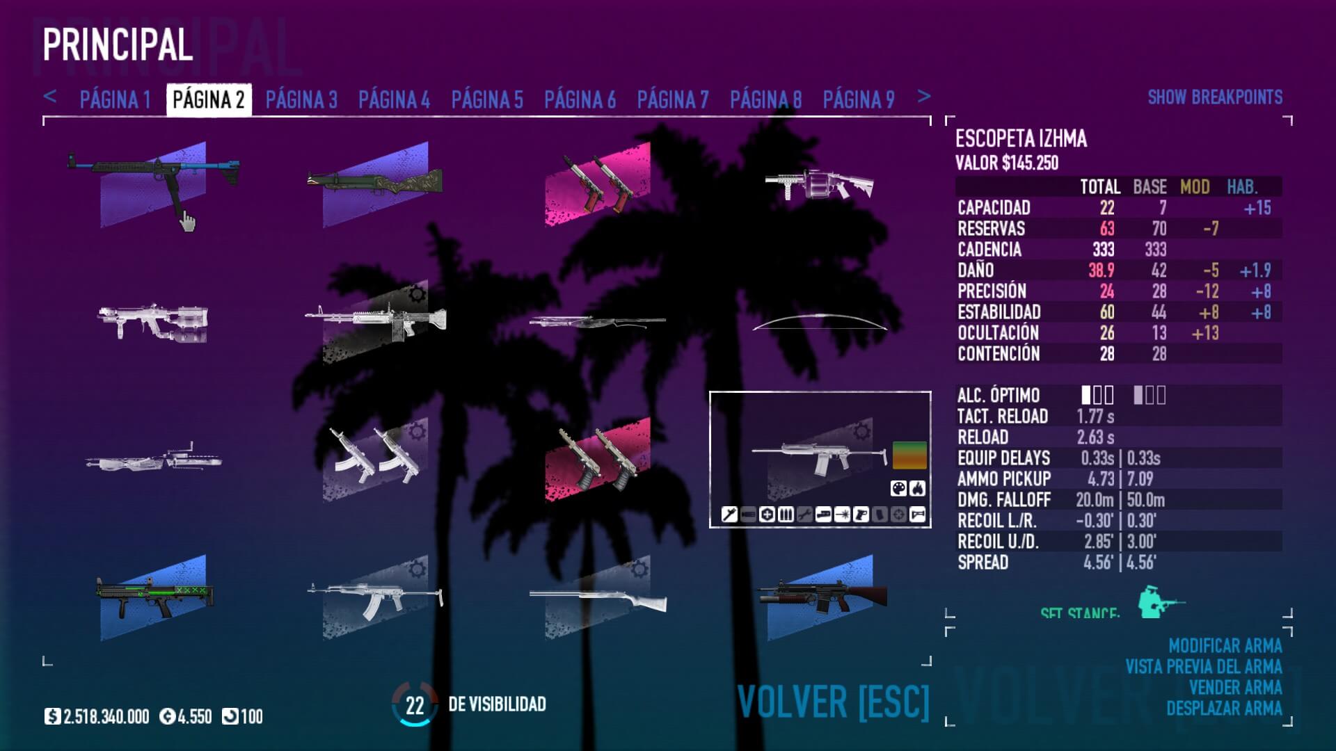 armas primarias
